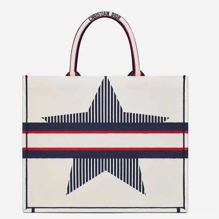 Cheap White Tote Dior Book DiorAlps Motif Canvas 0405 Luxury